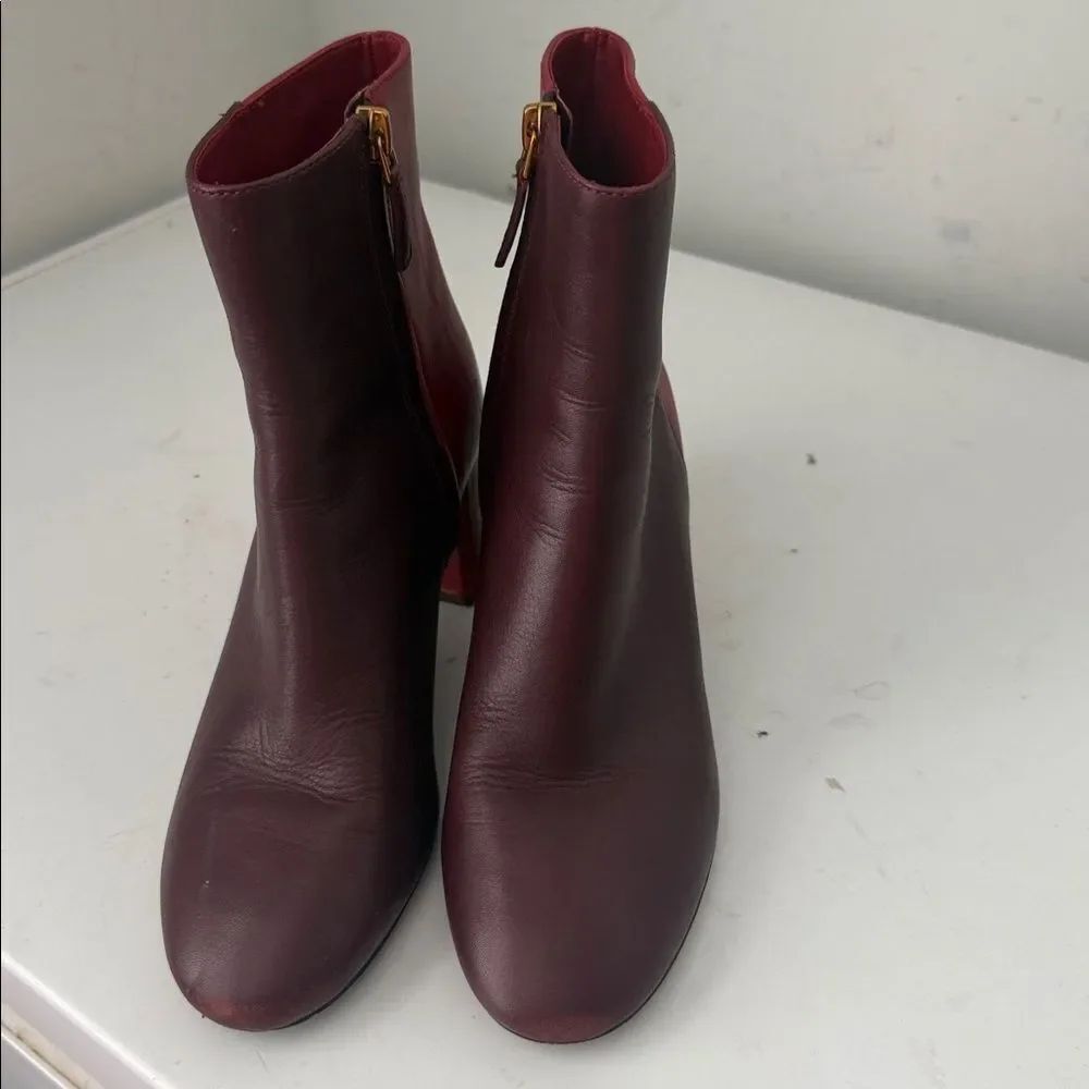 Tory Burch Women's Boot Two-Tone Leather Booties 8
